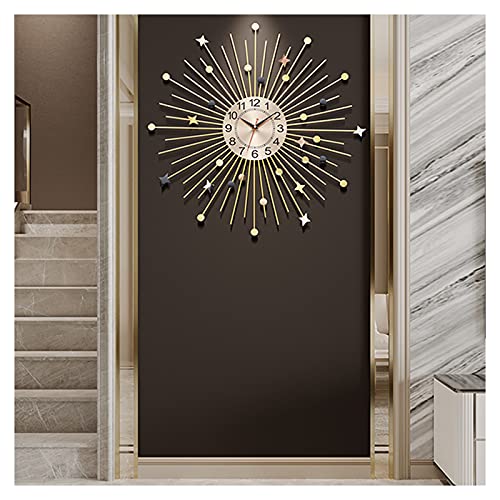 Horloge murale en métal 3D de style milieu du siècle pour grand salon