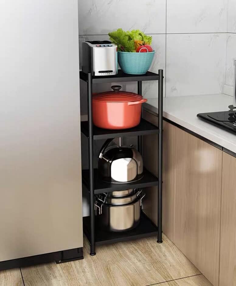 Miniatura 7 de MAGCOLOR Metal Shelving Unit 4 Tier Baked Zinc Stainless Steel Storage Shelves Rack for Kitchen,Laundry Room, Garage or Office Shelving Heavy Duty