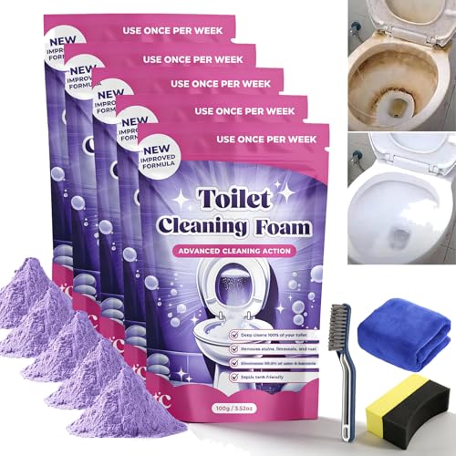 Fizzclean - Nettoyant pour WC - Mise à niveau 2026 - Mousse Fizz Clean pour rendre les toilettes lumineuses et fraîches (2 sacs)