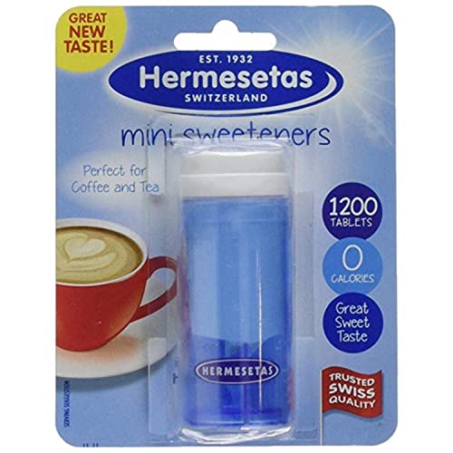 THREE PACKS of Hermesetas Mini Sweetners Tablets 1200 by Hermesetas Cover