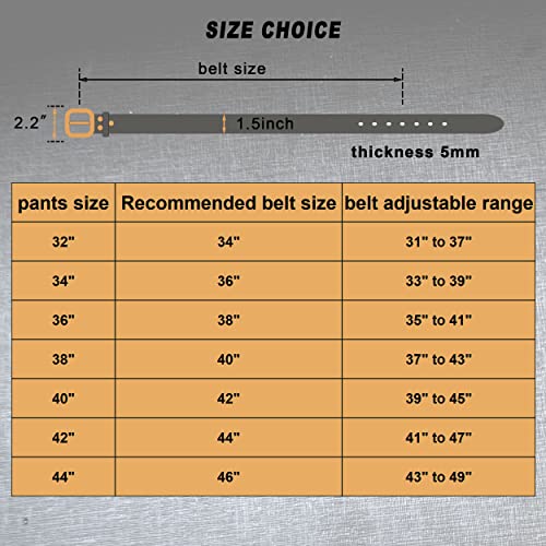 Ibyado Heavy Duty Gun Belt Concealed Carry Belt, 14Oz Full Grain Leather Gun Belts For Men Ccw, Gun Holster Belt,1.5 Inch Width Black Thick Leather Edc Belt With Brass Buckle #TOP5