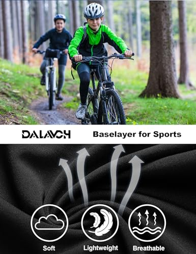 Dalavch 3 Pack Youth Boys Compression Pants Leggings Tights Athletic Base Layer Gear For Kids Football Basketball Sports 3 Black Medium thumb #5