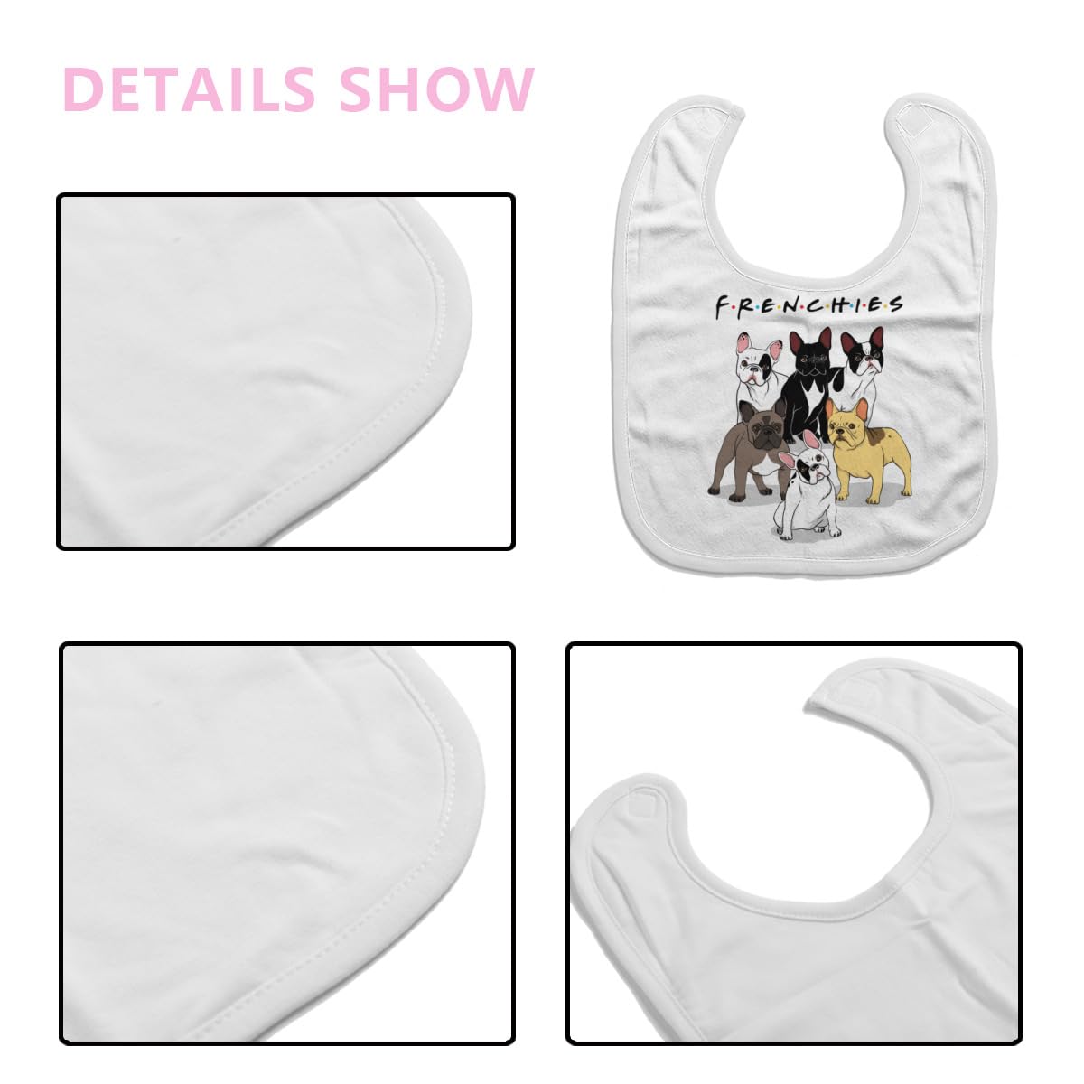 Amazon.co.jp: よだれかけ フレンチブルドッグ 犬 ベビー スタイ