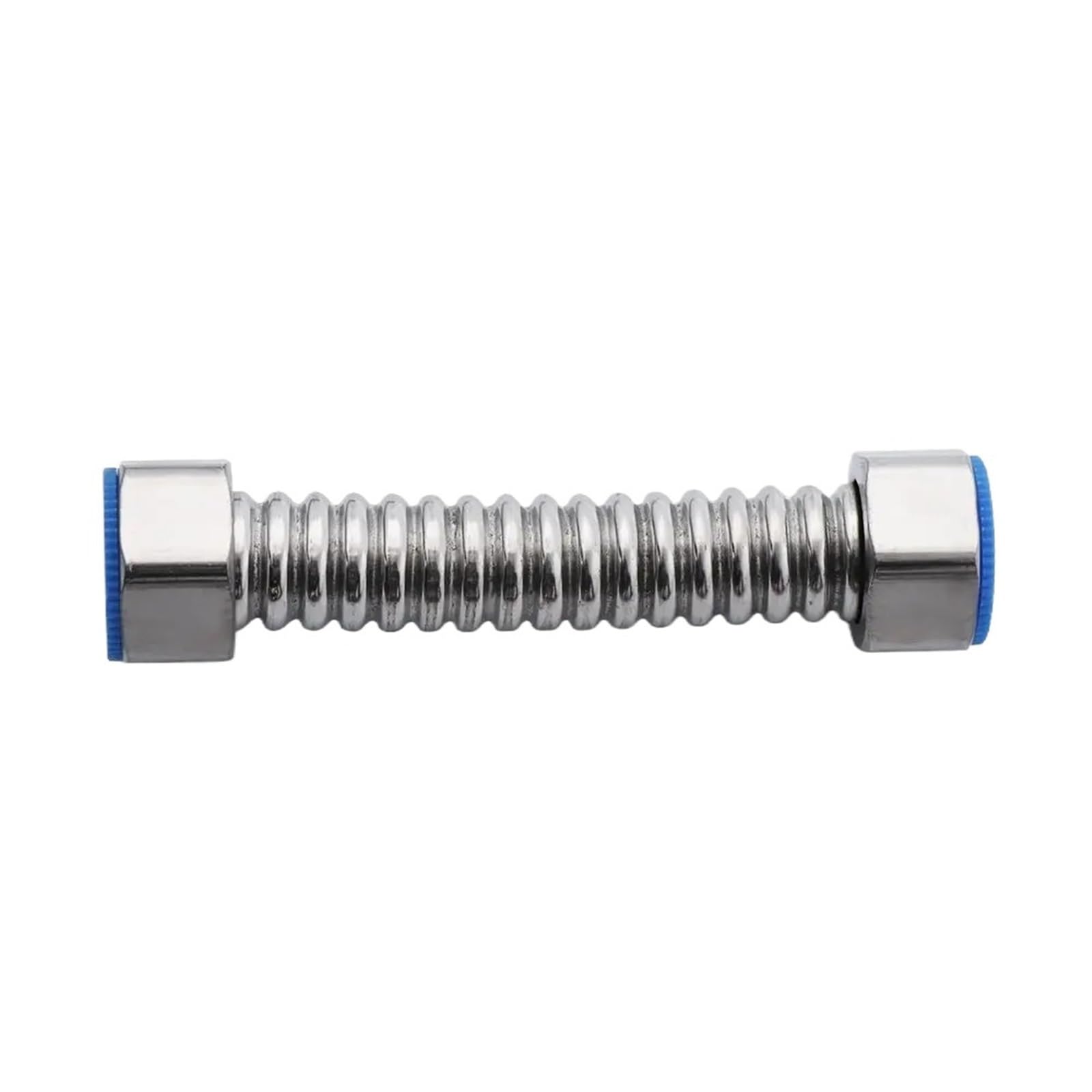 Manguera de ducha flexible de acero inoxidable, 2 unidades, tubo corrugado de metal corrugado de 50 cm, conector de fontanería extensible para calentador de agua, accesorios de ducha para el hogar
