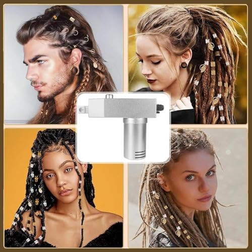 Automatic Electric Dreadlock Machine - Instant Crochet Tool for Dreadlocks & Bangs, Compatible with Human & Synthetic Hair, Easy to Use, Perfect for Beginners