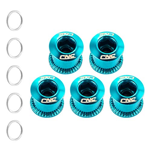 Lot de 5 vis de plateau CNC M8 à double tête - Bleu Cover