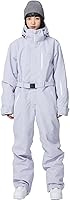 SnowElve Unisex One Piece Ski Suit: Waterproof Insulated Snowboard Jumpsuit for Men & Women, Windproof Winter Snowsuit