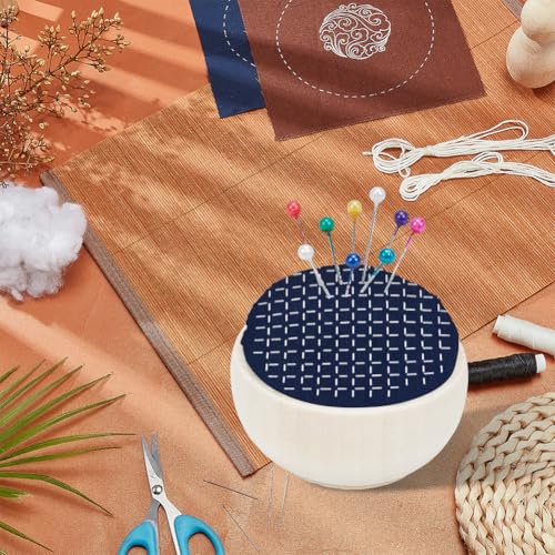 Image of FREEBLOSS 2 Set Sashiko Kit Embroidery Needlepoint with Japanese Pattern Sashiko Fabric Sashiko Thread and Needles Hand Embroidery Kit Sashiko Supplies for Hand Sewing Lover Embroidery Practice Kit