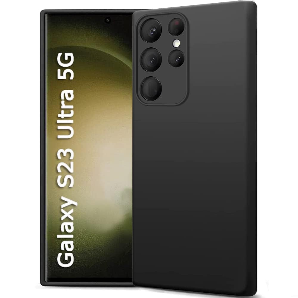 TheGiftKart Genuine Liquid Silicone Back Cover Case for Samsung S23 Ultra 5G | Soft Micro-Fibre Lining Inside | Camera Protection Bump | Shockproof Back Cover Case for S23 Ultra 5G (Silicone, Black) (B0CVBHMGPN) Amazon Price History, Amazon Price Tracker