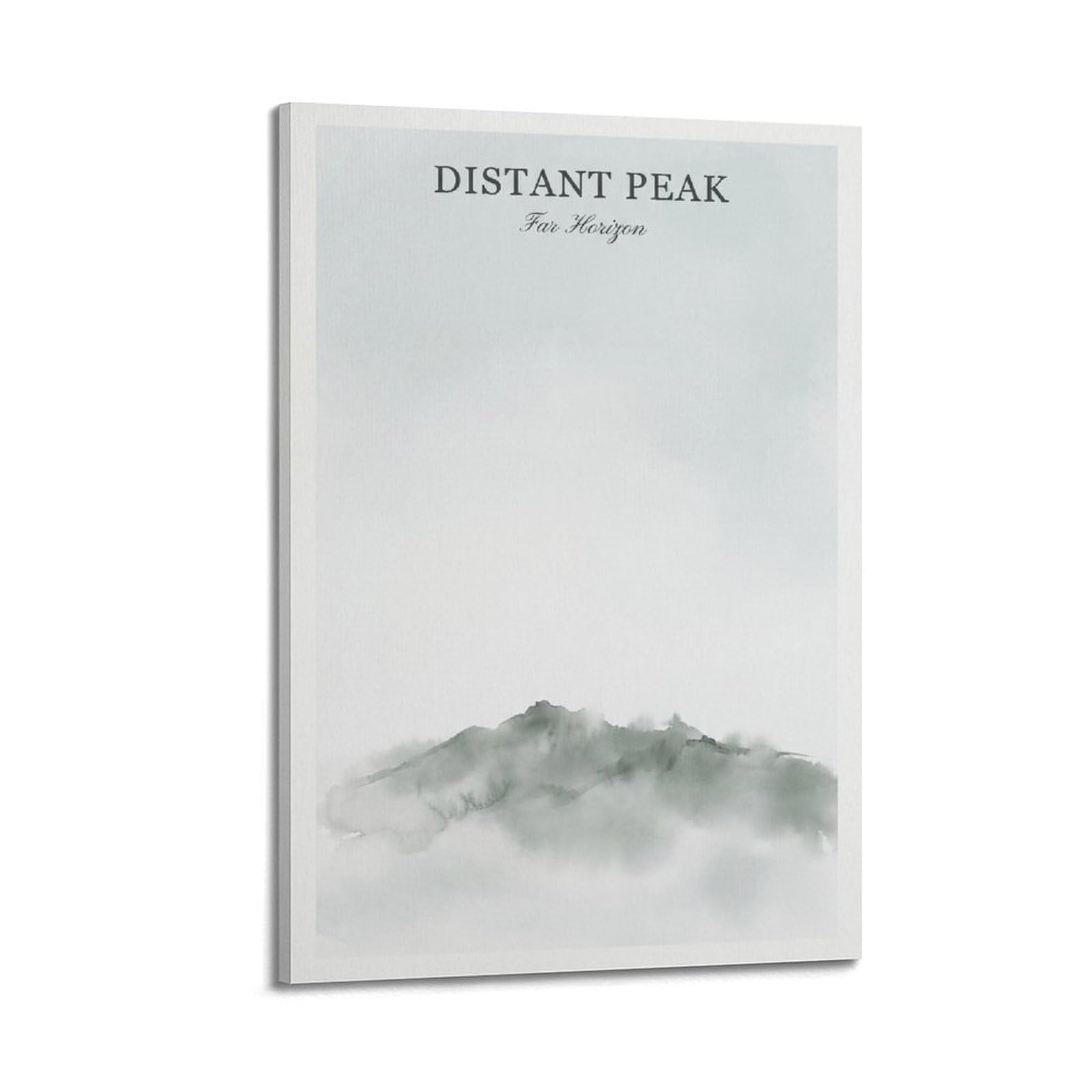 XKUGA Zen Landscape Poster Distant Peak Misty Ridge Calm Meditation Modern Decorative Canvas Prints - Ideal Wall Art for Family, Man Cave, Game Room, Boys & Girls Bedroom 12x18inch(30x45cm)