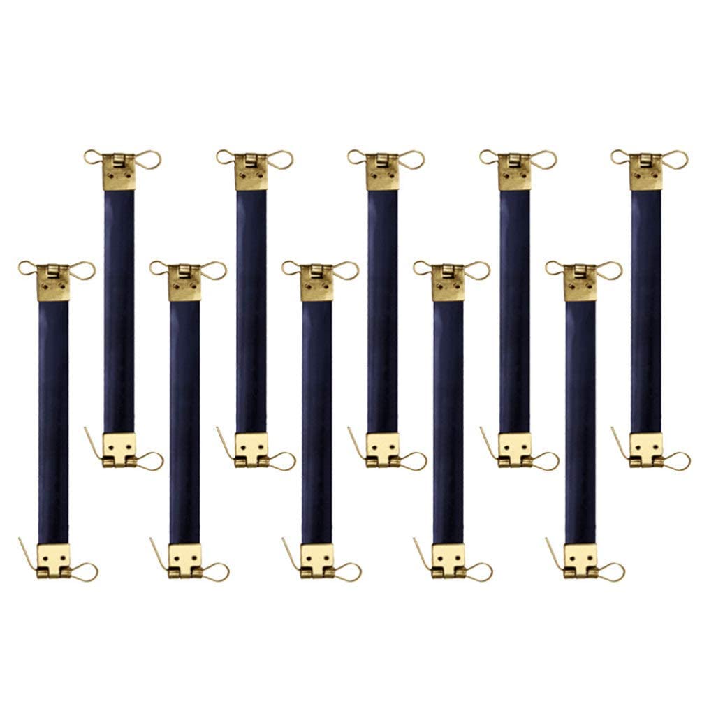 10pcs Metal Internal Flex Frame Kiss Clasp Bulk for DIY Craft Handbag Purse Wallet Sewing Making - Bronze 12cm