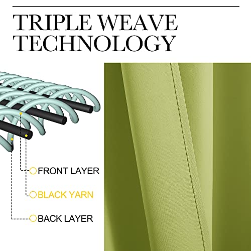 image for NICETOWN Blackout Curtain Panels for Living Room - Thermal Insulated R