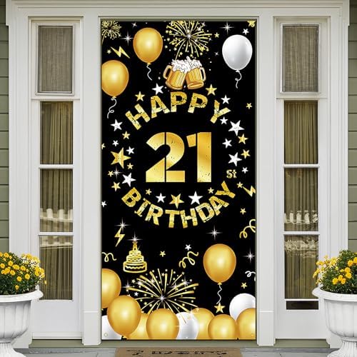 Vicycaty Happy 21st Birthday Decorations for Him Her, 21st Birthd...