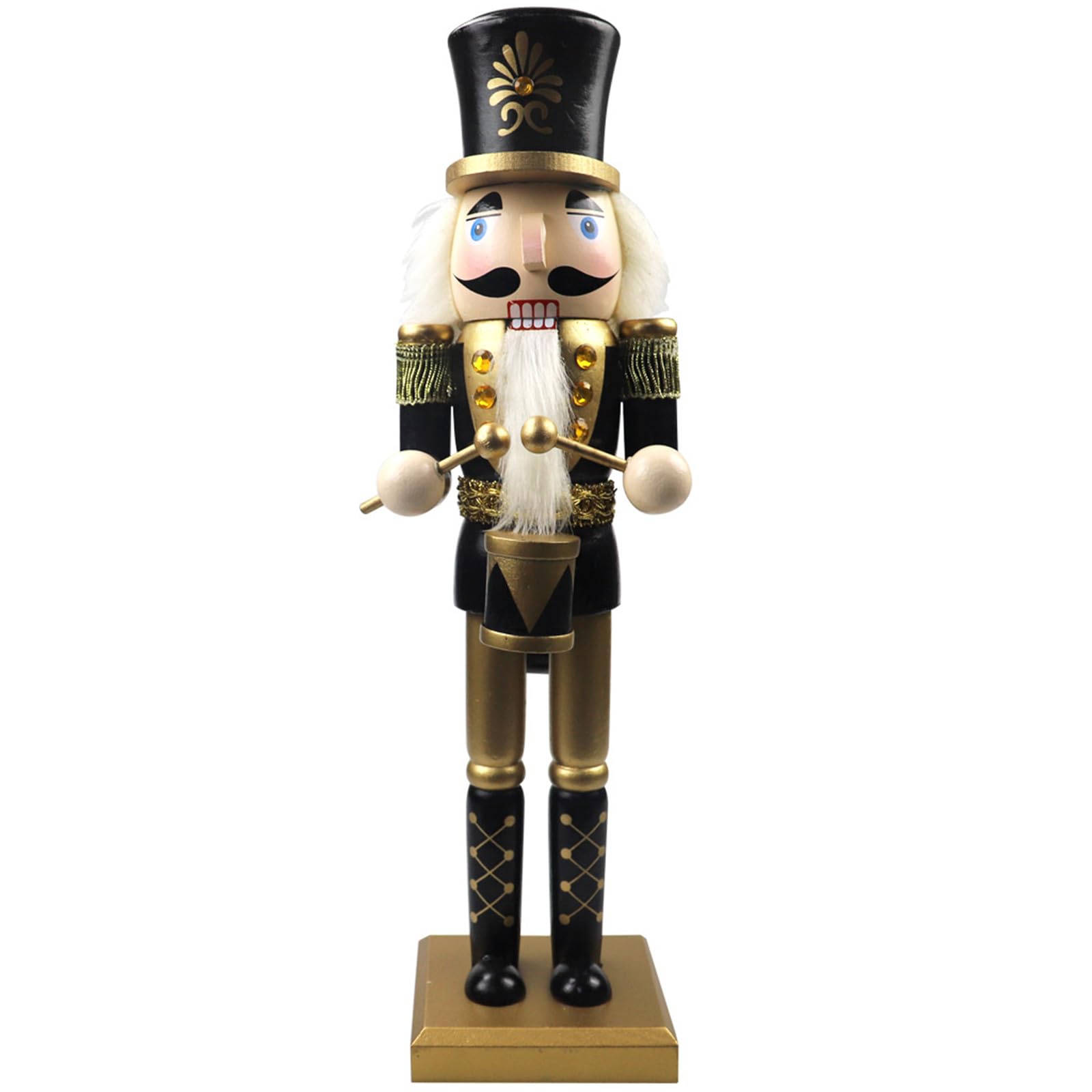 Hsioluted Christmas Nutcrackers Ornament, Wood Christmas Nutcrackers Soldier Figures Standing Decorations for Soldier