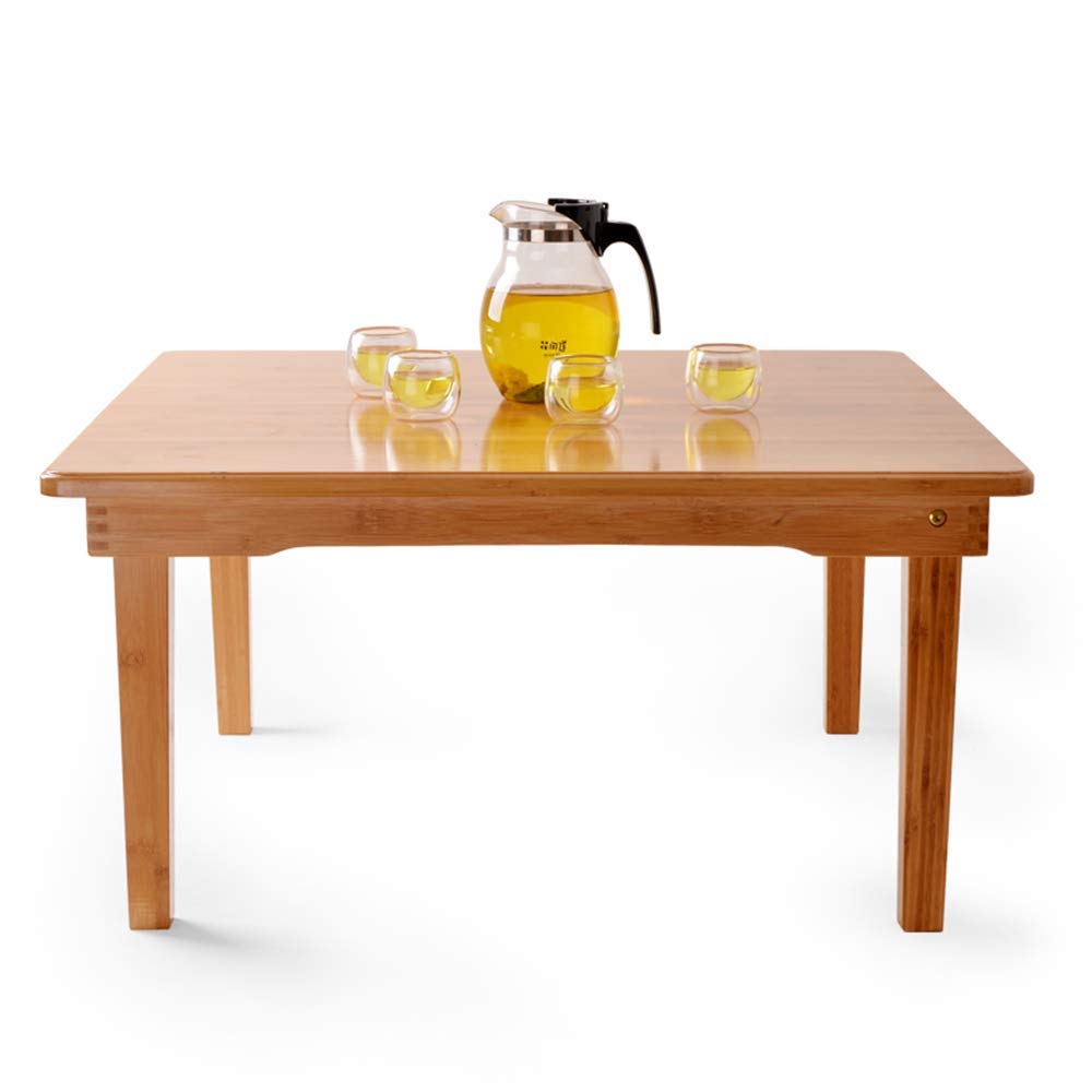 WYZXR Adjustable Folding Small Table Coffee Table Square Table Balcony Book Desk Home Multi-Function Table Can be rotated (Size : 60 60 32CM)