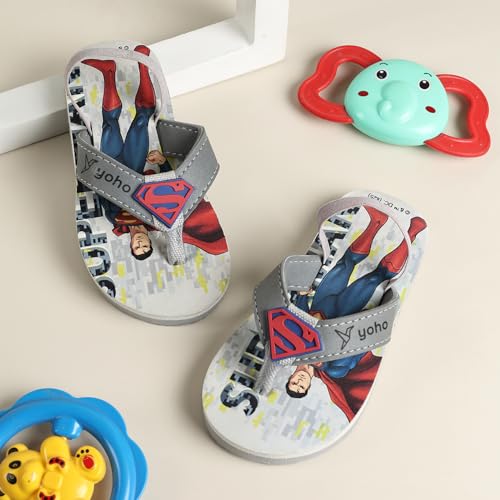 Image of YOHO Slippers for Toddlers | Comfortable and Lightweight Kids FlipFlop|WB Cartoon & Comic Characters: Batman, Superman, PPG, Tom & Jerry, Scooby Do and We Bare Bears Footwear for Girls & Boys