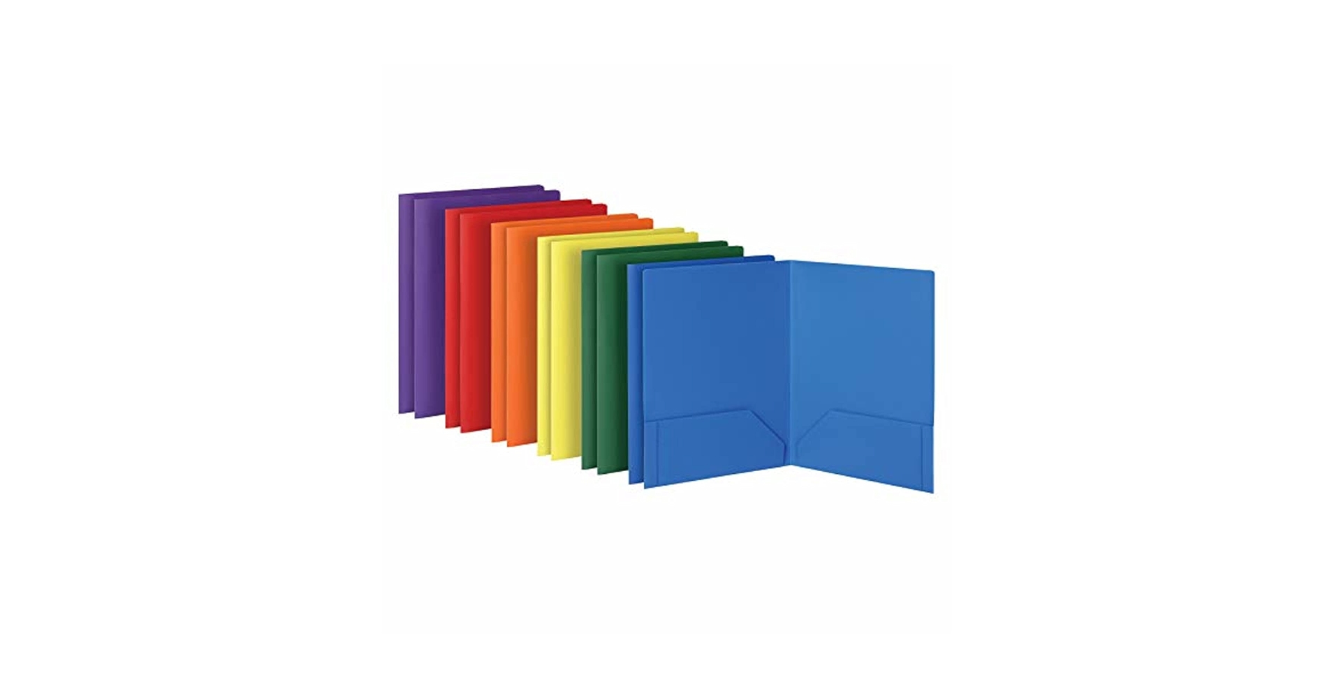 Amazon.com : Oxford 2 Pocket Folders, Sturdy Plastic