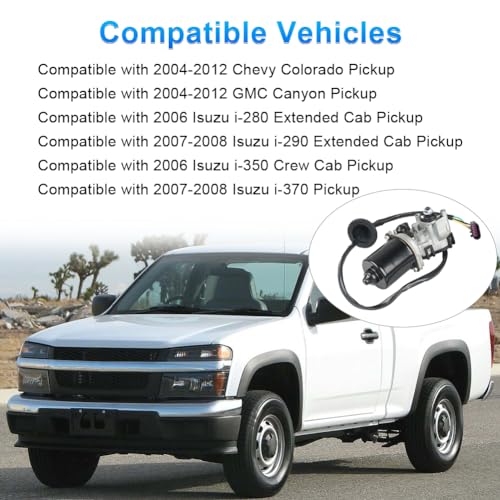 Image of Front Windshield Wiper Motor Compatible with Chevy Colorado 04-12