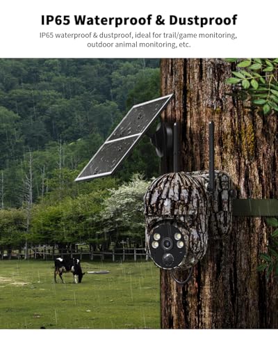Oculview Cellular Trail Cameras 3Rd With Built-In 4G Lte Sim Card, 2K Remote Live View, 360° Roation To Watch, Night Vision, Motion Activated Solar Game/Deer Camera thumb #6