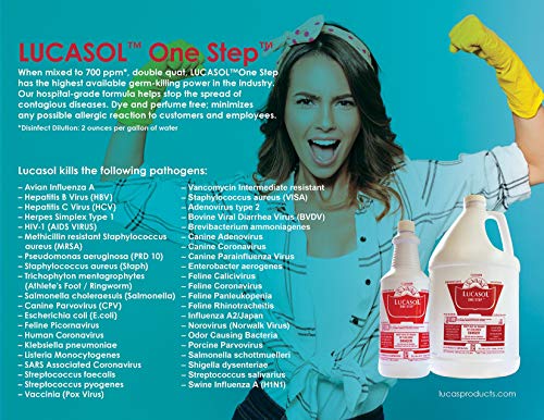 Lucasol One Step Disinfectant 32 Ounce