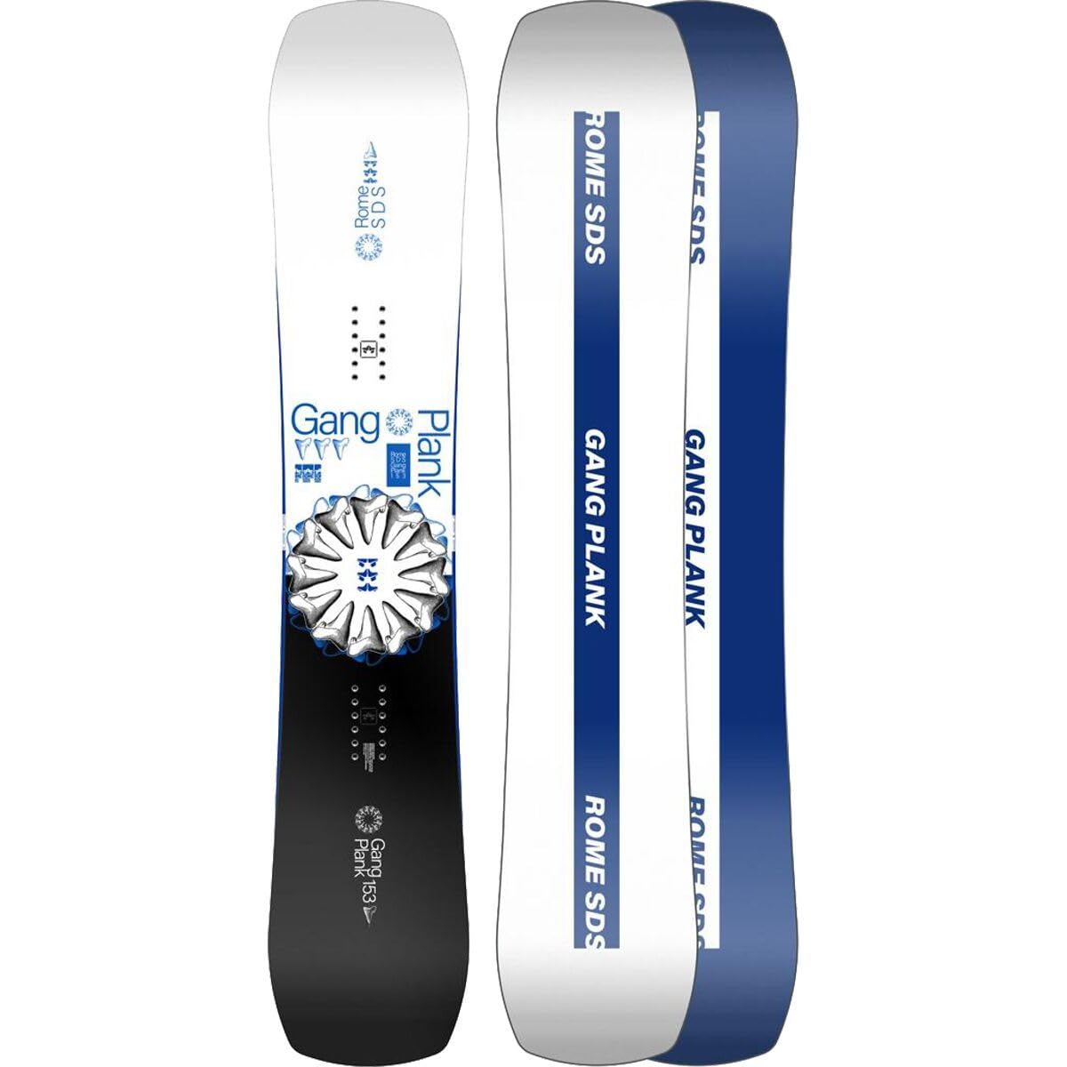 Rome Mens Gang Plank True Twin Snowboard