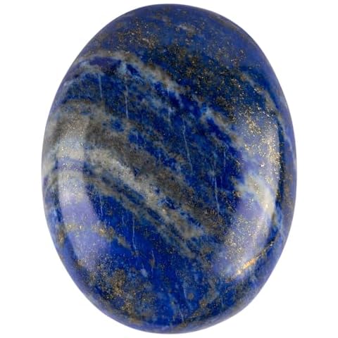 Lapis Lazuli Palm Stone, Oval Shaped Crystals and Healing Stones- Pocket Worry Stone for Anxiety and Stress Relief - Healing Crystals for Meditation, Reiki, Spiritual and Crystal Gifts Cover