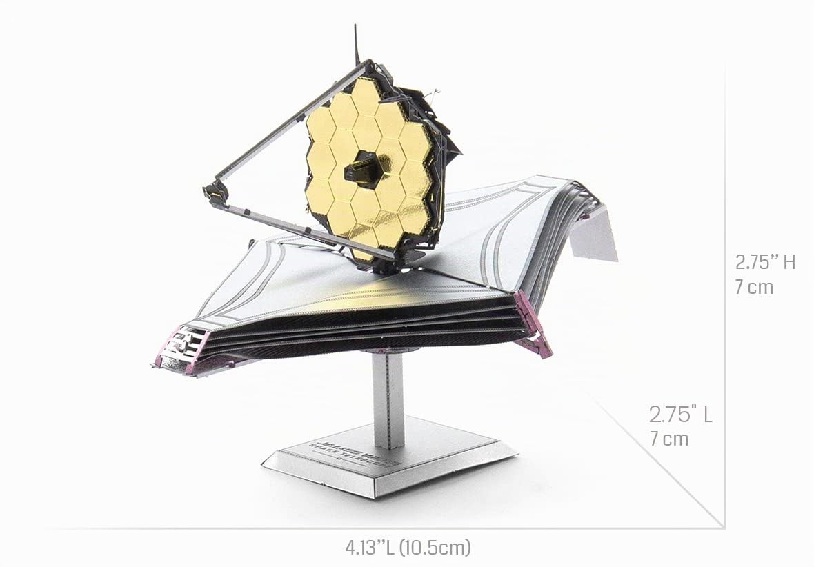 Télescope spatial James Webb en métal découpé au laser 3D MMS497