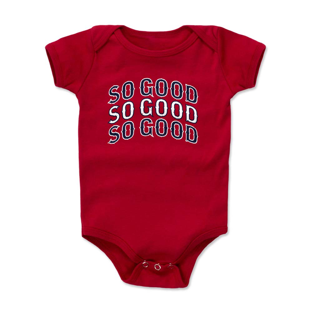 500 LEVEL Boston Baby Infant One Piece Bodysuit (6-12 Months, Red) - Fenway Park Sweet Caroline WHT