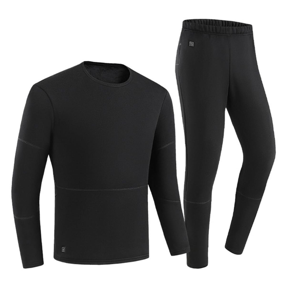 Conjunto de Ropa Interior térmica para Hombre con 28 Zonas de Calentamiento, Ropa Interior Deportiva para Exteriores, Camisa y Pantalones calefactables.