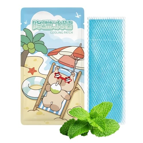 Tiritas de refrigeración para adultos, almohadillas de gel refrigerante con refrigeración instantánea. Compresas de enfriamiento – en caso de sobrecalentamiento, quemaduras solares, deportes, viajes