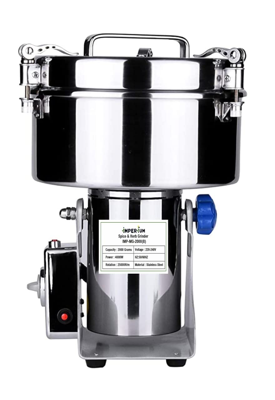 IMPERIUM® Deluxe Spice Infusion Master: 2000g 4000W Premium Stainless Steel Masala Grinder - Advanced Dry Spice Mixer with 1-Year Extended Warranty (IMP-MG-2000)-image-41