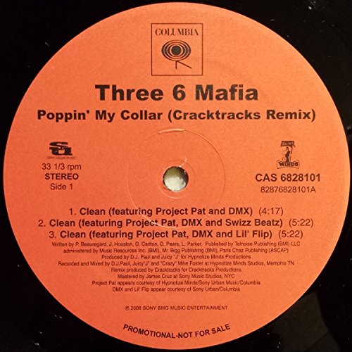 Poppin' My Collar (Cracktracks Remix) CDs & Vinyl