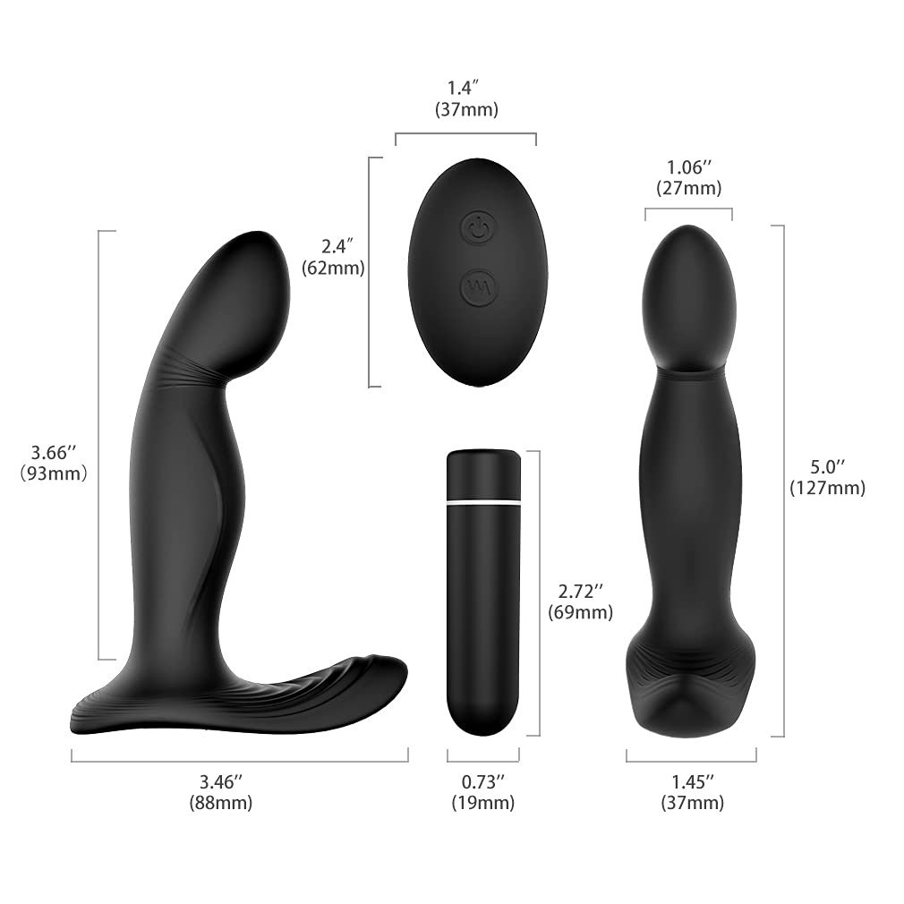 -STUKE Vîbrạtórẹ Stimolａtore Próstatａ Ｍassaaaiａtore Uomo Elettrico, Bútt Plúg Anａlè 𝑫A 𝑫Onna Ｖībràntè Ġａy Silicone, Vîbratorí Sěssò Anａlì per 𝑫Onna Princìpiante Puntò Ġ con