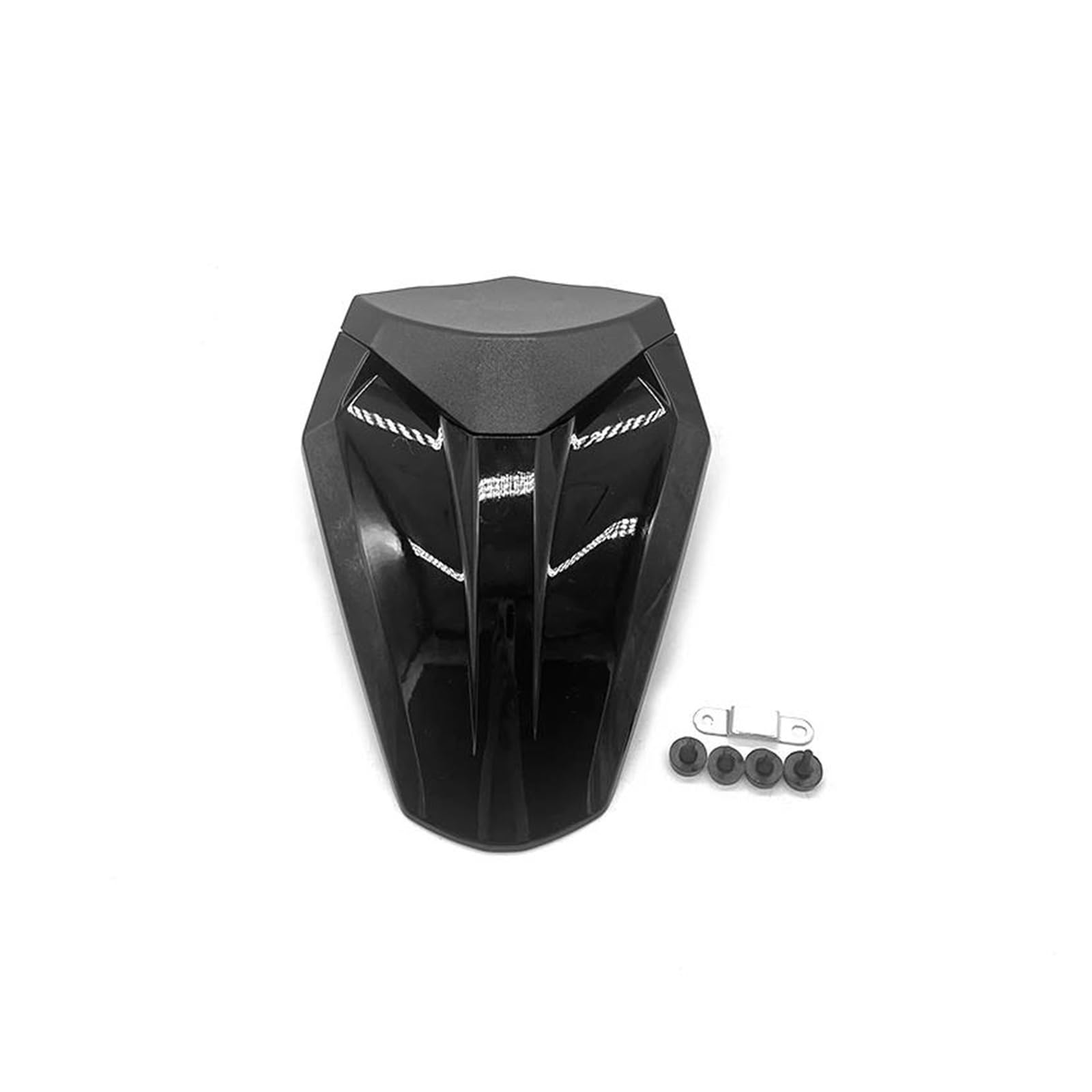 Capot de selle Ninja ZX-4R rigide aérodynamique noir brillant