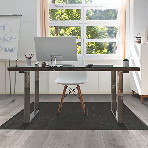 Image of Mohawk Basics 8 inch x 8 inch Carpet Tile Sample with EnviroStrand PET Fiber in Smoke, (1 Sample)