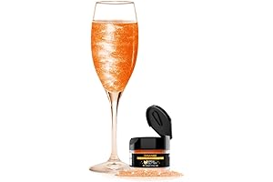 Brew Glitter - Orange, 4g 1X Shaker Jar, Edible Drink Glitter for Cocktails
