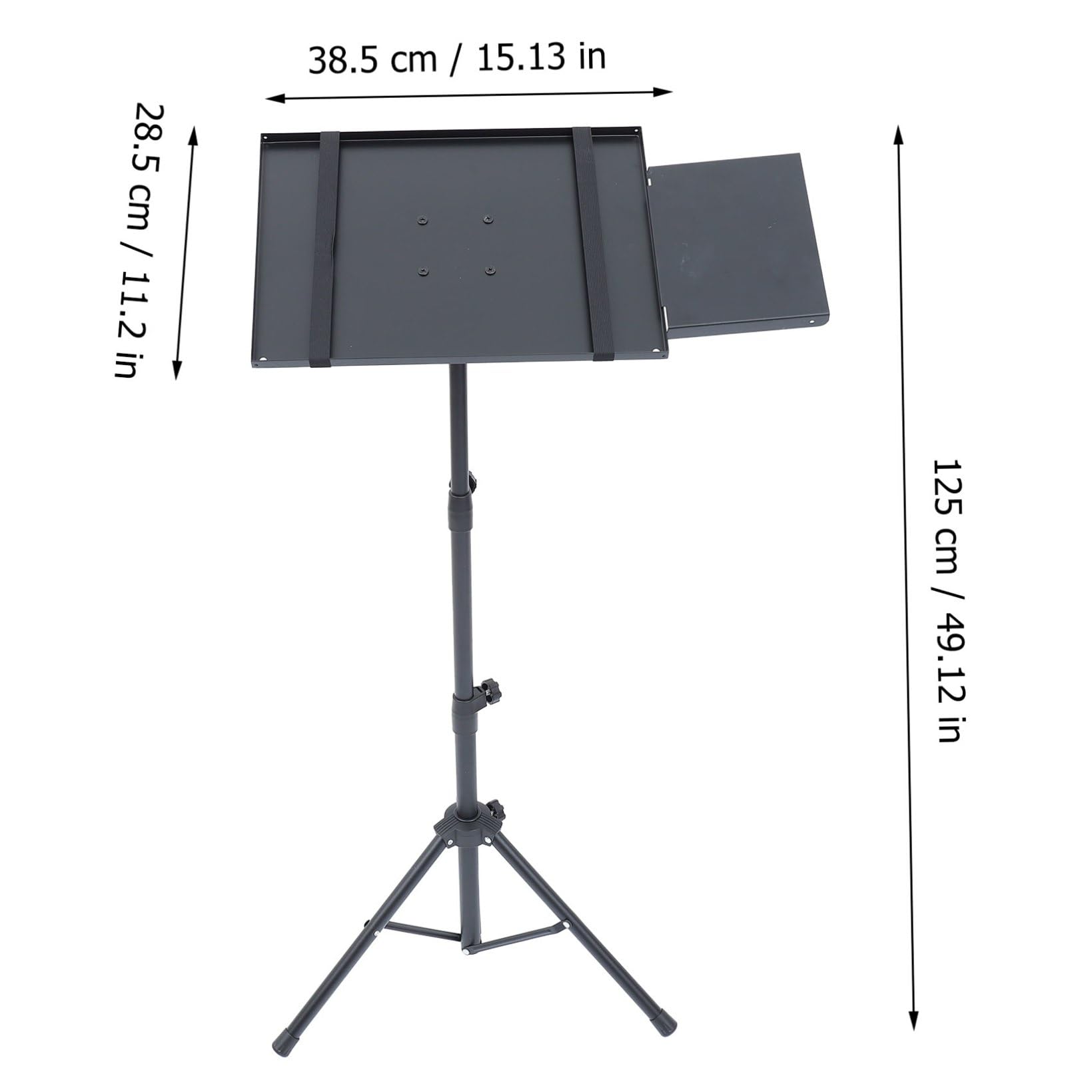 STOBOK 1 Pc Soporte para Computadora Estante De DJ Sostenedor del Coche De La Tableta Soporte para Laptop Soporte para Proyector Portátil Pastilleros Almacenamiento Mesa Tubo De Metal