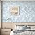 White and Blue Wallpaper Peel and Stick Wallpaper Boho 17.3"×78.8" Modern Wall Paper Removable Self Adhesive Wallpaper for Bedroom Blue Contact Paper for Cabinets Drawers Shelf Home Decor Vinyl Film