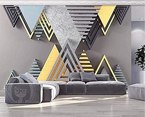 EPZEY 3D Wallpaper Murals Geometric Polygonal Marble Wallpaper Photo Pattern Wallpaper Stickers Home Room Wall Poster Decoration for Living Room Office Bedroom Dining Room Wall Art 140x70 cm