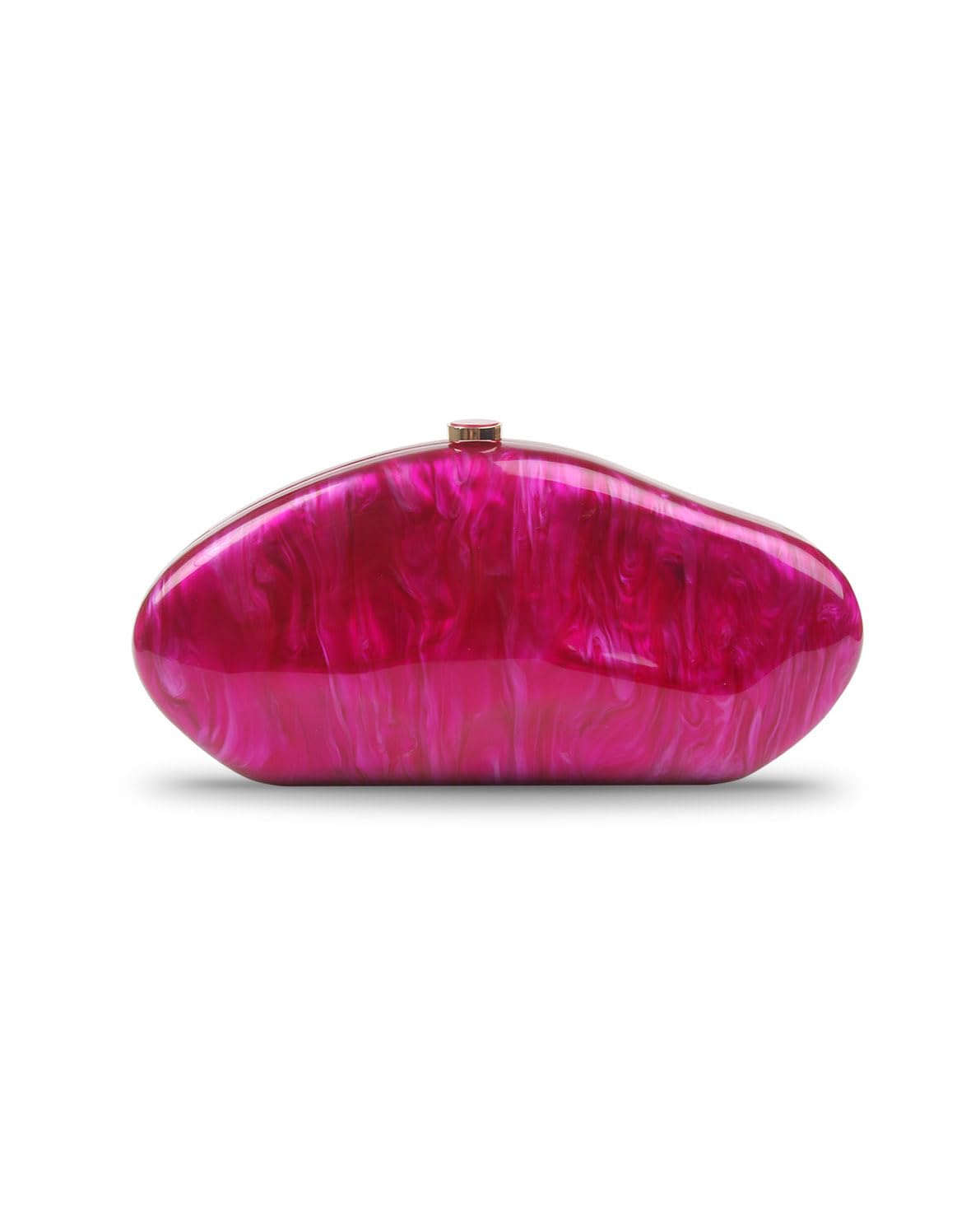 blinkgooblink Damen Acryl Clutch, Elegante Abendtasche, Braut Handtasche mit Kette für Hochzeit, Party und Abschlussball