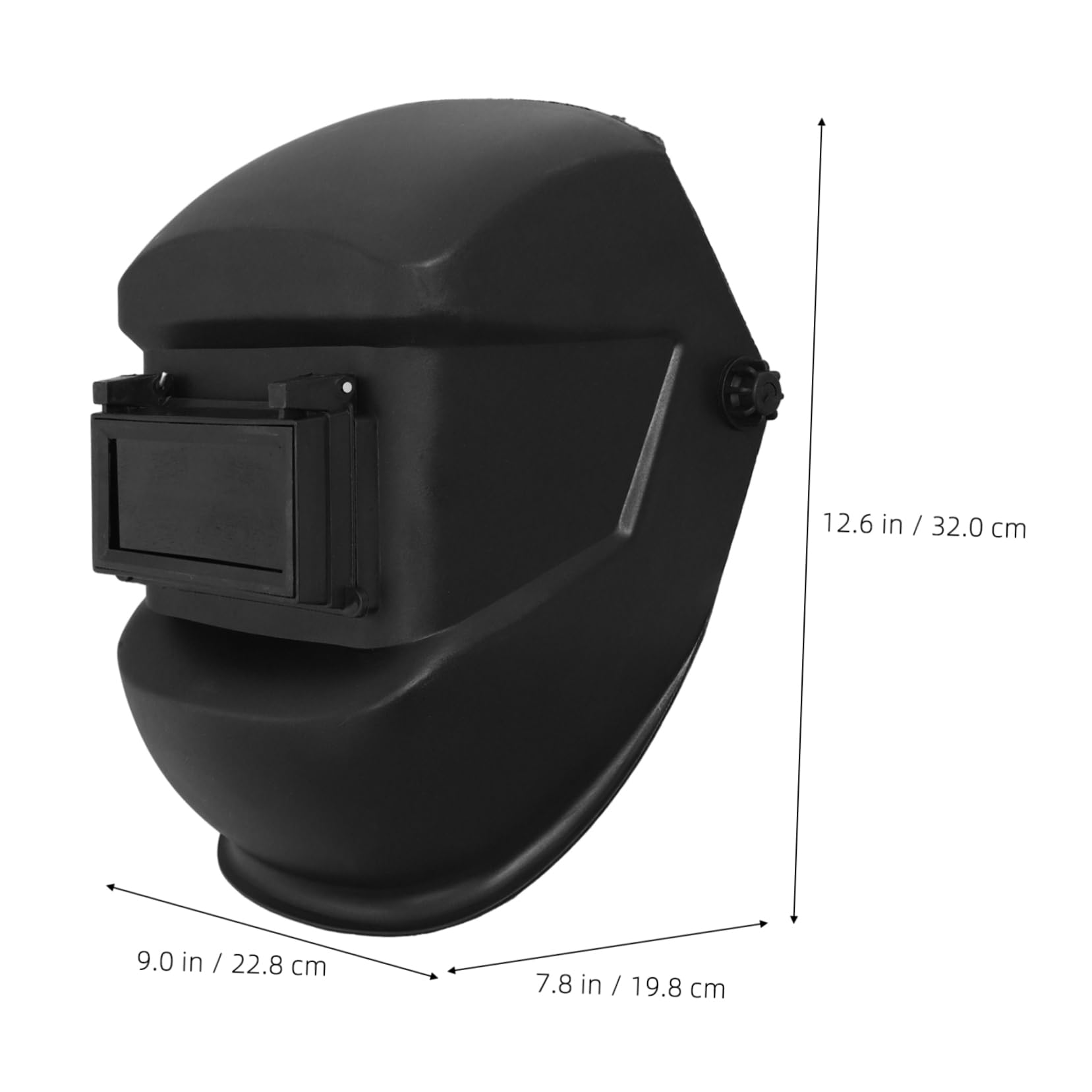 DOITOOL Máscara de Soldadura Portátil Negra para Soldador Diseño Resistente al Calor y Material Pc, Adecuado para Trabajo de Soldadura Profesional y Principiantes