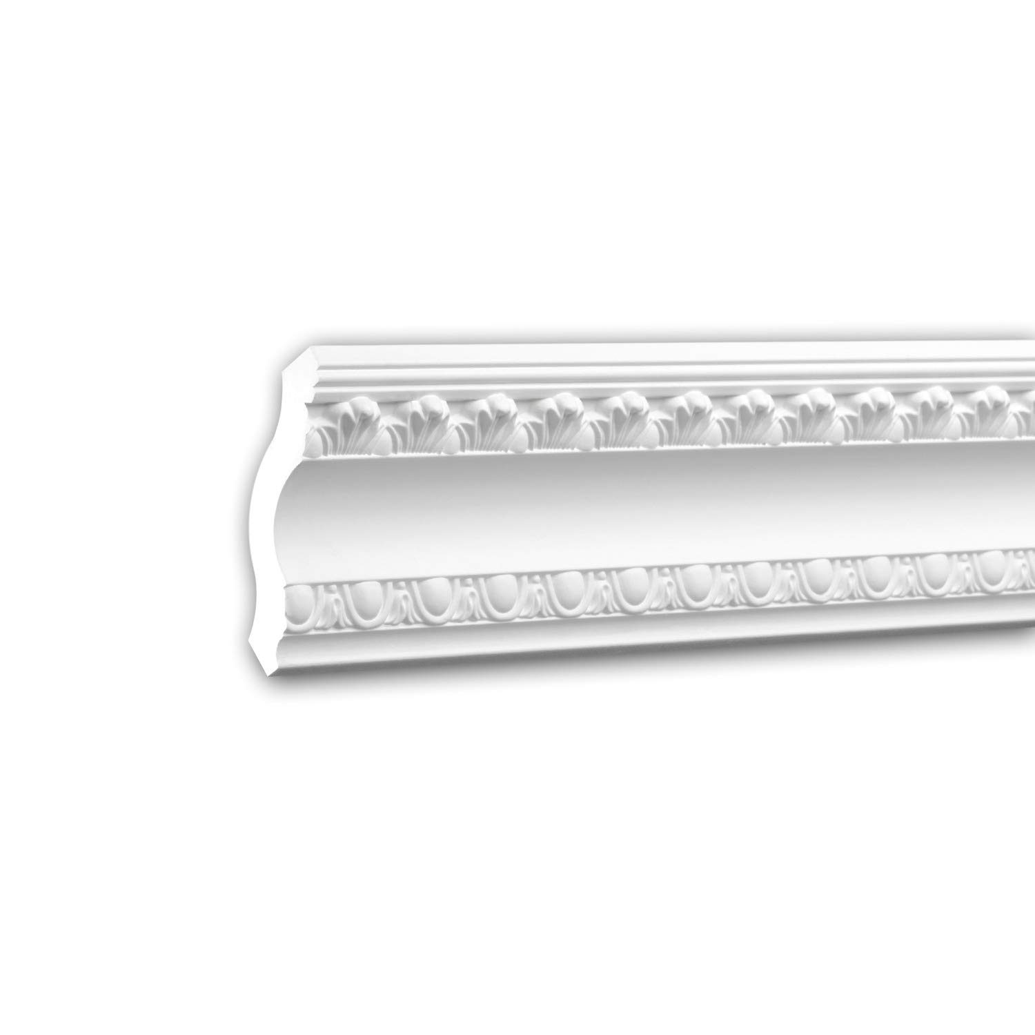 PRO[f]home® - Cornice Moulding 150184 Decorative Moulding Crown Moulding Coving Cornice timeless classic design white 2 m Profhome