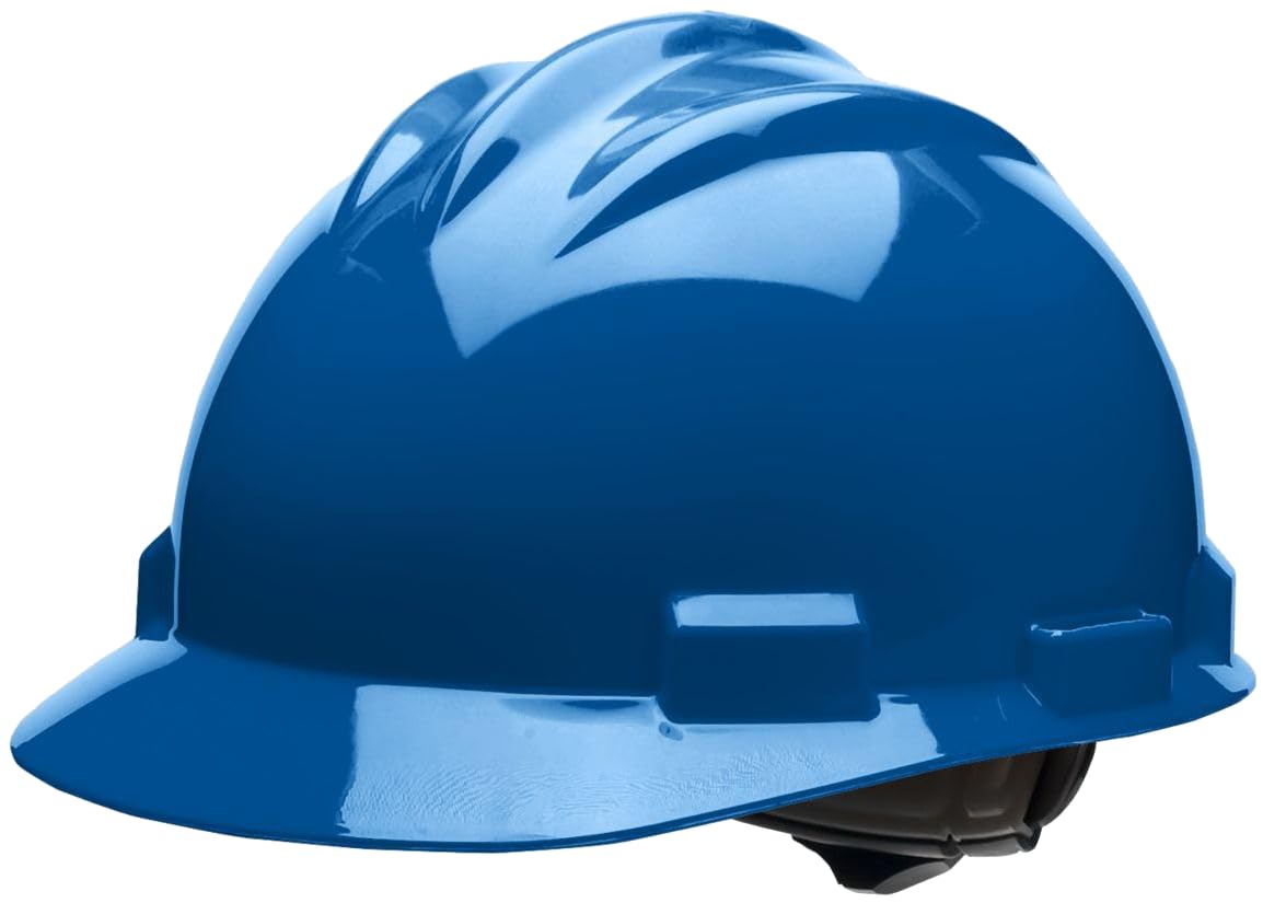 Bullard 3-Rib S61 Cap Style Safety Hard Hat with 4-Point Ratchet Suspension and Cotton Brow Pad