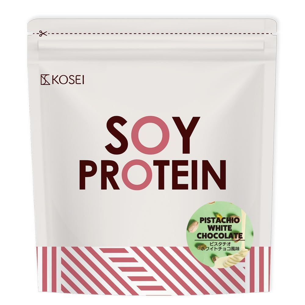 Koshin Soy Protein, 2.2 lbs (1 kg) with Spoon, 1 Bag, Soy Protein, Women's, Beauty, Meal Flavor, Complete Nutrition Food, Soy Protein, (Cafe Latte, Chocolate, Milk Tea, Caramel, Cherry Strawberry, Mangolassie, Pine Banana, Pistachio White Chocolate Flavor) Pistachio white chocolate flavor 1000g