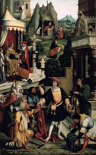Toile Légende de Saint Roch Bernard Van Orley déco salon 60x90