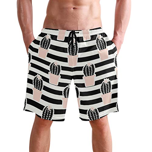 visesunny Men's Novelty Beach Shorts Quick Dry Swimwear Sports Running Swim Board Shorts Bathing Suits with Pockets Summer