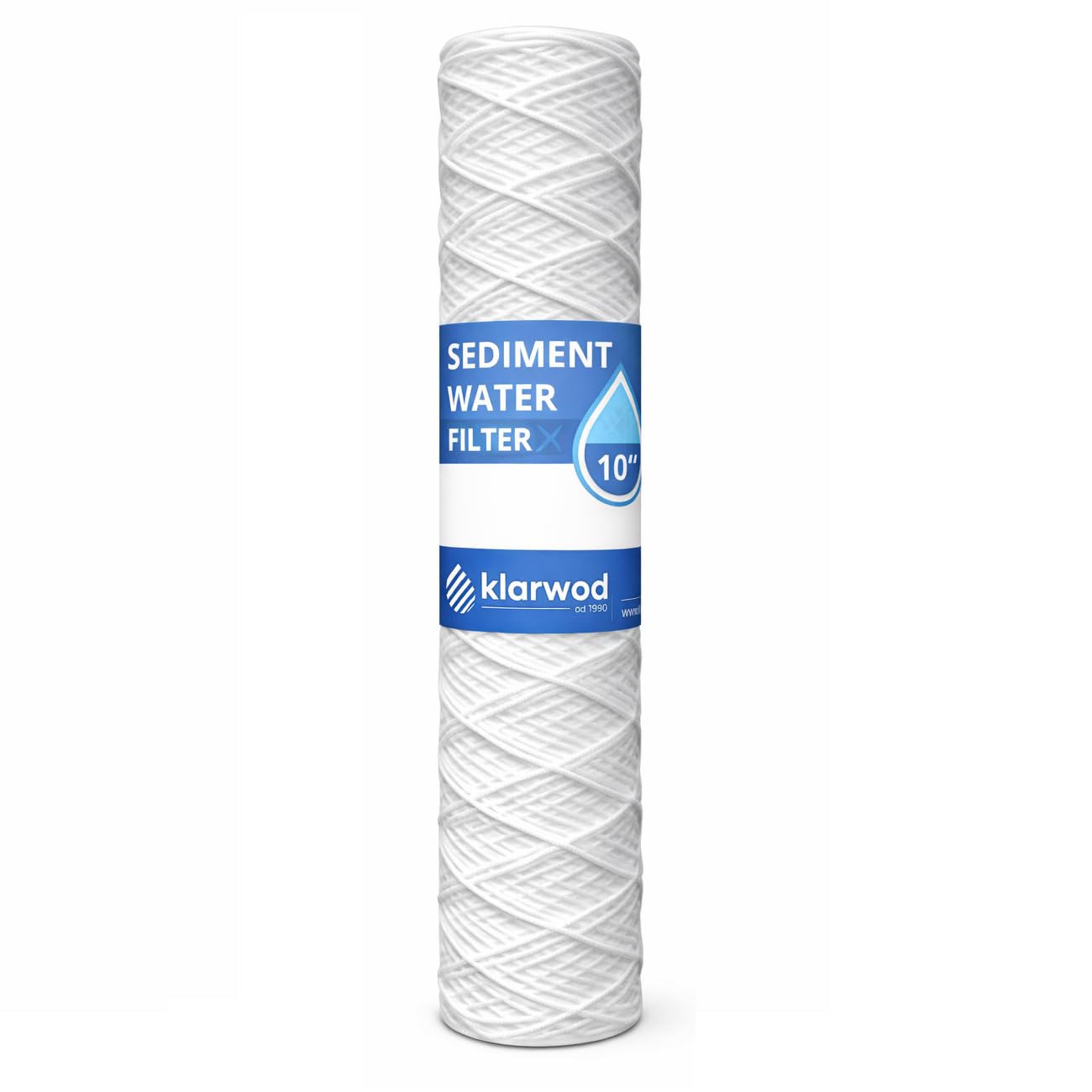 30x Wasserfilter 10 Zoll Sediment String, Schaumstoff, Aktivkohle Kartuschen | Universal für 10" Filtergehäuse und Umkehrosmose | Wasserfilterpatrone | Sedimentfilter | Vorfilter