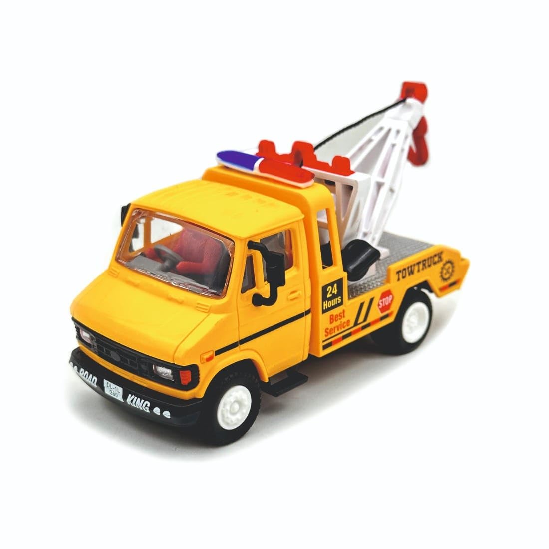VJ Mart Indian Tow Truck Toy for Kids | Pull and Retract Hook, Tilt-able Boom, Pull Back Action | Action-Packed Playtime Fun (Color May Vary) (B0CFVDC49S) Amazon Price History, Amazon Price Tracker