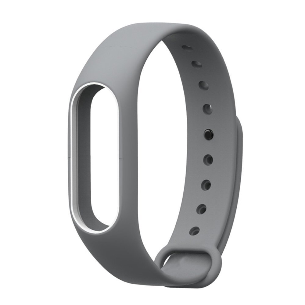 Iloft Premium Design Dual Color Replacement Strap Accessories Bands Wrist Strap for Xiaomi MI Band 2 Smart Activity Tracker (Grey White)(Tracker Not Included)(Strap Only) (B072QDKFKY) Amazon Price History, Amazon Price Tracker