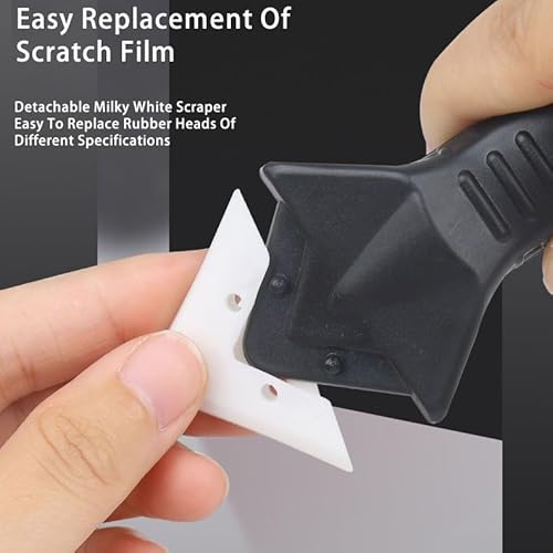 CXAFQ Silikonentferner aus Edelstahl, Multifunktionale 3 in 1 Profi Silikon Werkzeug Schaber Set, Silikonentferner aus Edelstahl, Finishing Glätten-Entfernungs-Werkzeug, Geeignet für Küche, Bad.